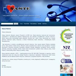 Serwis internetowy Centrum Medycznego Sante z Sosnowca